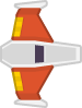 Orange spaceship 1